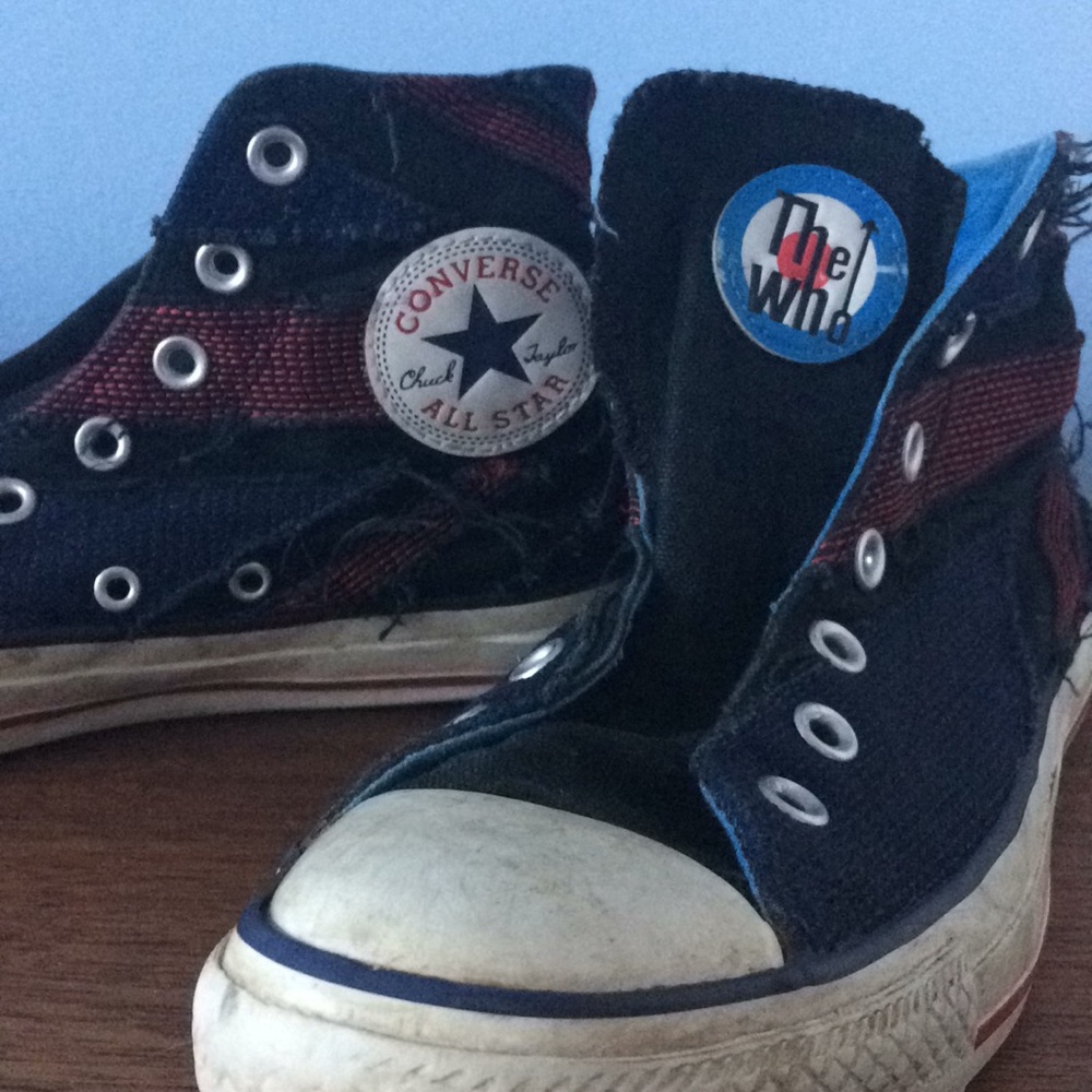 Vintage punk “The Who” Converse Sneakers